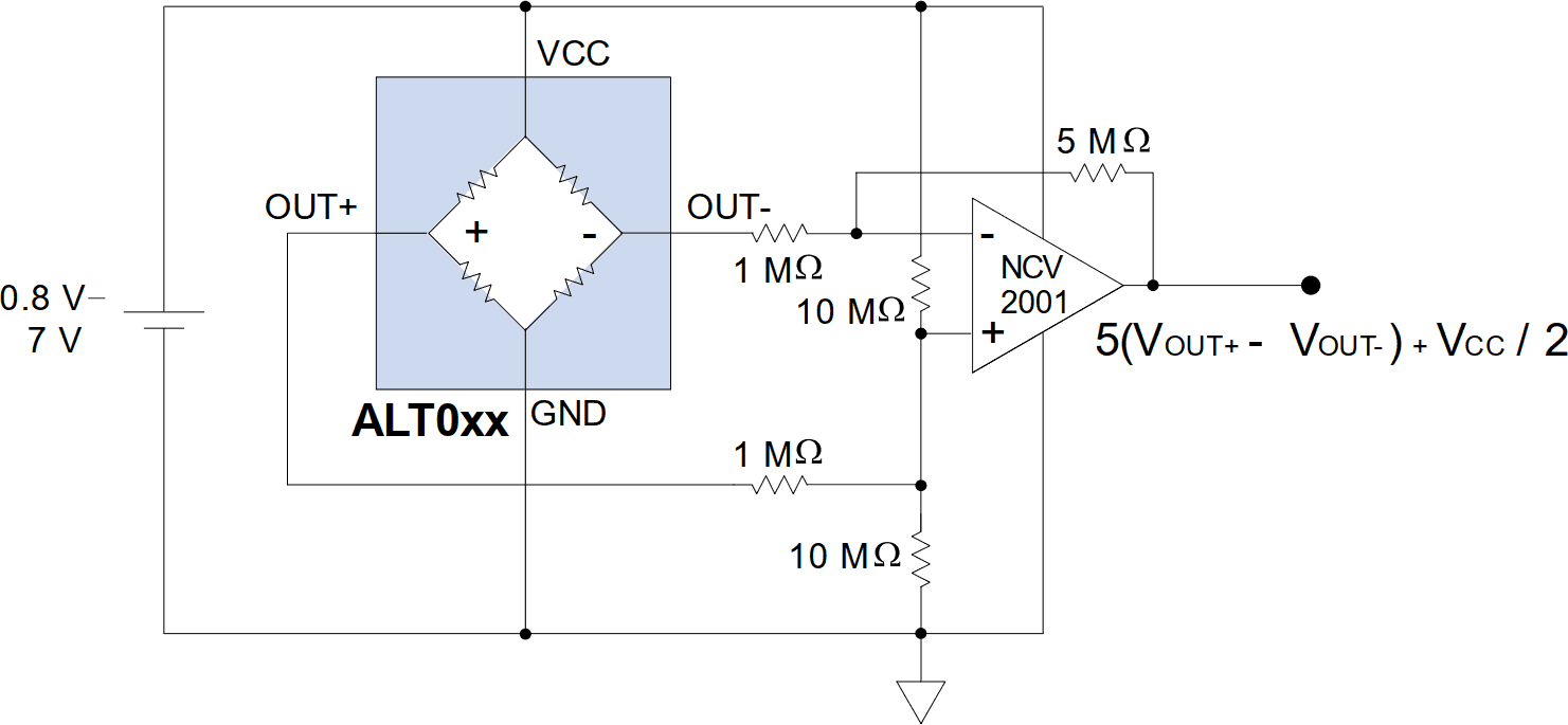 Analog Sensor Amplifier Reference Circuit